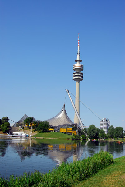 Mnchen - Olympiasee, Olympiaturm