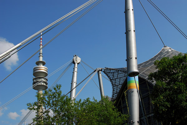 Roof suspension for Munich's Olympic Stadium