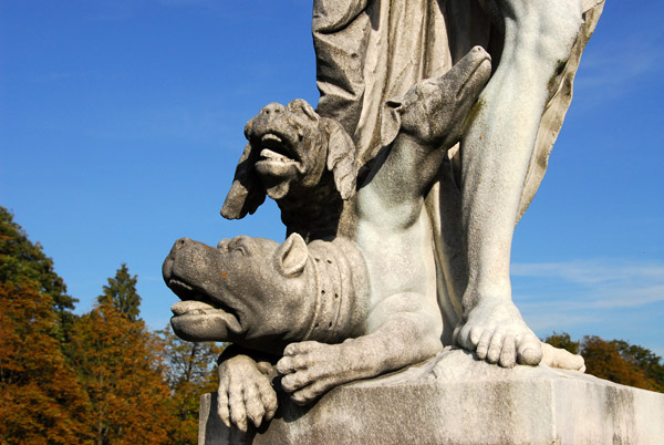 Cerberus, the three-headed hound of Hades, Nymphenburg