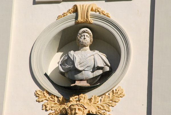 Bust on the western facade of Nymphenburg Palace
