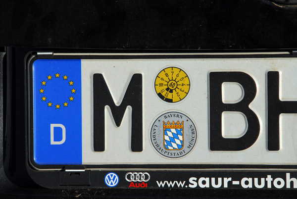 German license plate - Munich