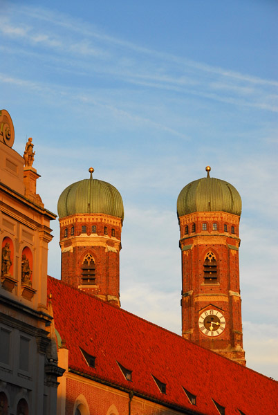 Munich - Frauenkirche from Neuhauser Straße