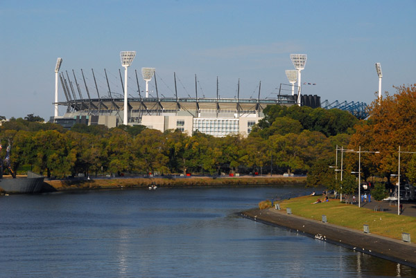 Melbourne Cricket Ground on the Yarra River