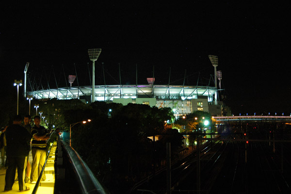 Melbourne Cricket Ground on the night of the opening ceremony of the 2006 Commonwealth Games