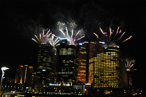 Commonwealth Games 2006 fireworks, Downtown Melbourne