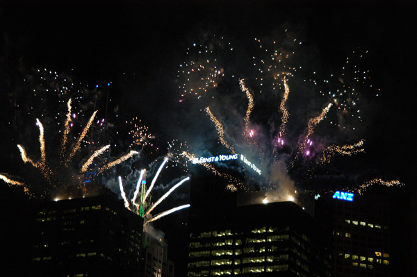 Commonwealth Games 2006 fireworks, Downtown Melbourne