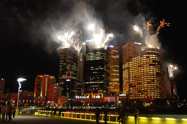 Commonwealth Games 2006 fireworks, Downtown Melbourne