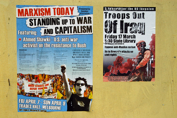 Anti-war posters, Melbourne