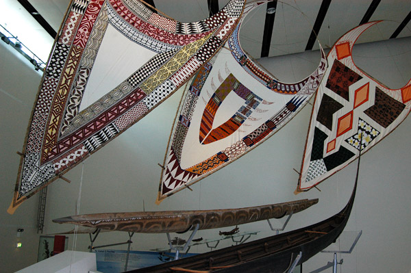Polynesian sail, Micronesian sail, Melanesian sail - Te Vainui O Pasifika, Melbourne Museum