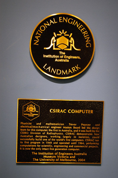 CSIRAC - National Engineering Landmark