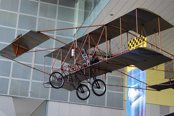 Replica of the 1910 Duigan biplane, the first plane designed and built in Australia