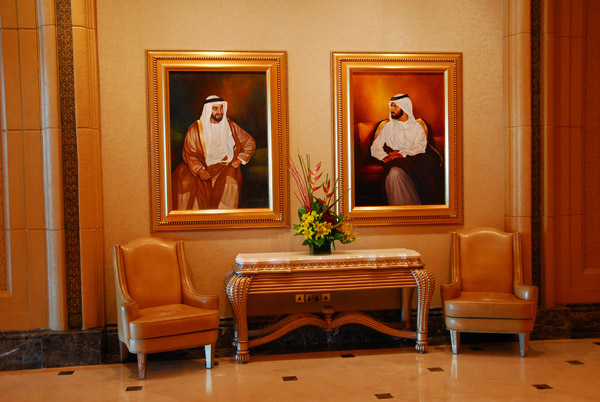 HH Sheikh Zayed and the current UAE President, HH Sheikh Khalifa bin Zayed Al Nahyan