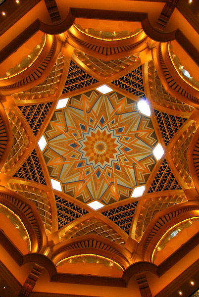 Interior dome, Emirates Palace Hotel