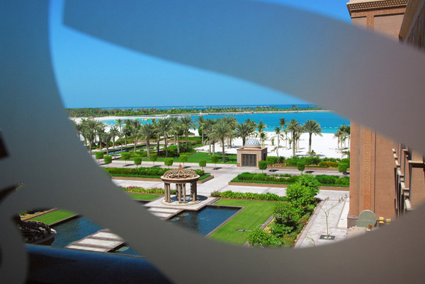 Garden and beach, Emirates Palace Hotel