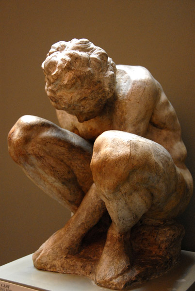 Michelangelo's Crouching Boy, 1524 (cast)