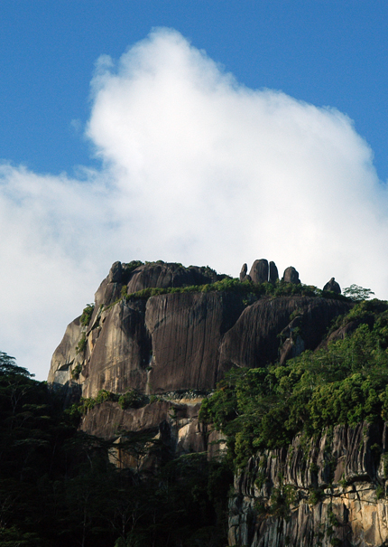 Hills overlooking Mahe Airport, Seychelles