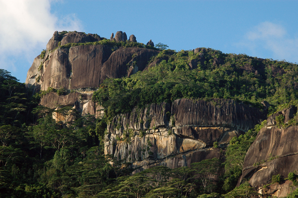 Hills overlooking Mahe Airport, Seychelles