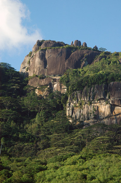 Hills overlooking Mahe Airport, Seychelles