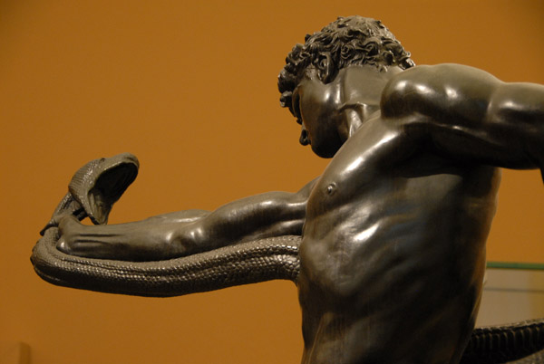 Athlete Struggling with a Python, 1877, by Frederic, Lord Leighton