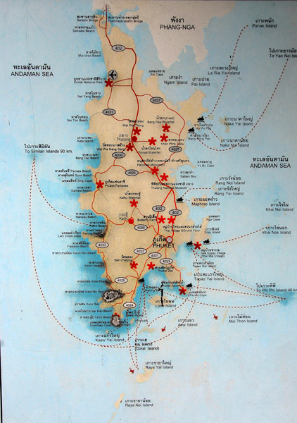 Map of Phuket