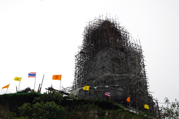 A Big Buddha is under construction on a hilltop between Kata and Chalong, south Phuket
