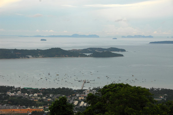 Chalong Bay and Pier, from the Big Buddha, Phuket