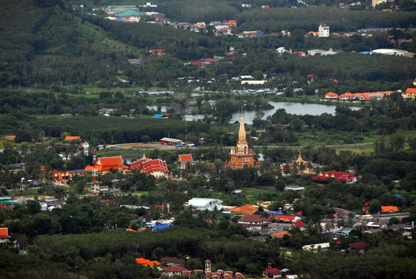 Wat Chalong from the Big Buddha, Phuket