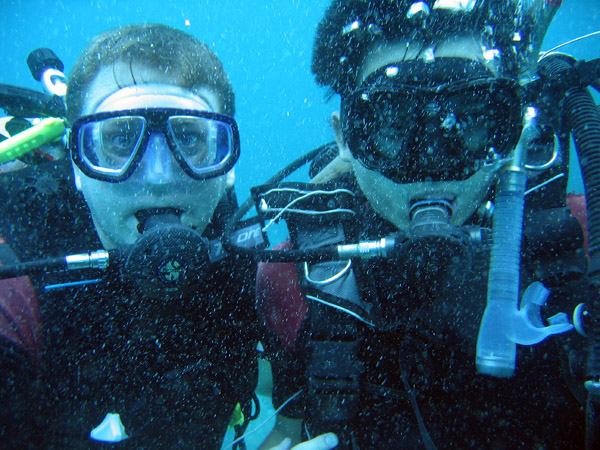 Me and Jeng diving at Racha Island, Andaman Sea