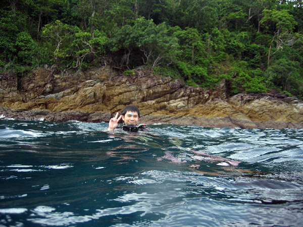Jeng on the surface, Racha Island