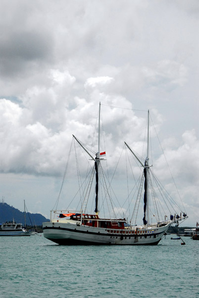 Two-masted sailing ship, Phuket