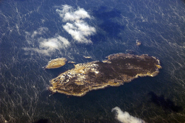 Monhegan Island, Maine, with rough seas