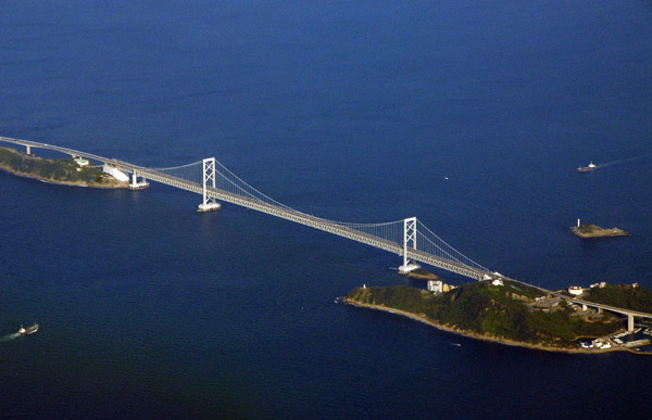 Ohnaruto Bridge, Japan, linking Honshu with Shikoku via Awaji Island