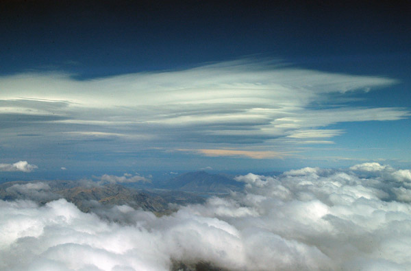 Long White Cloud over the Southern Alps, New Zealand