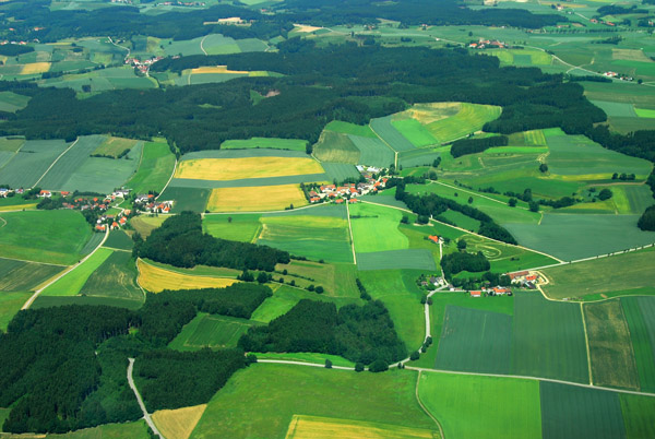Villages of Vorderbaumberg, Hinterbaumberg, Edersberg - Bavaria, Germany