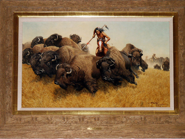 Buffalo hunt, Crazy Horse Museum, SD