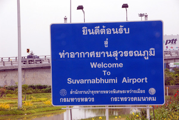 Welcome to Suvarnabhumi Airport, Bangkok, Thailand