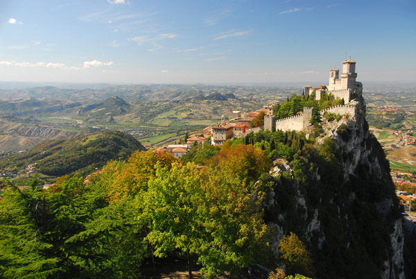 Mount Titano, Castello della Guaita, San Marino from Torre Cesta