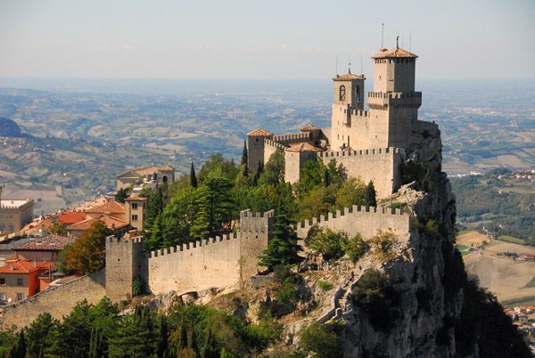 Old Town, Castello della Guaita, Prima Torre, San Marino from Torre Cesta