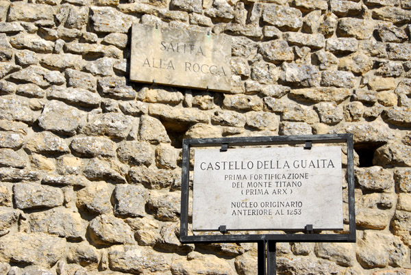 Castello della Guaita, first fortifications on Monte Titano