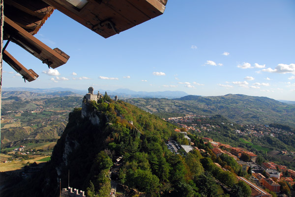 View of La Cesta from Castello della Guaita, San Marino