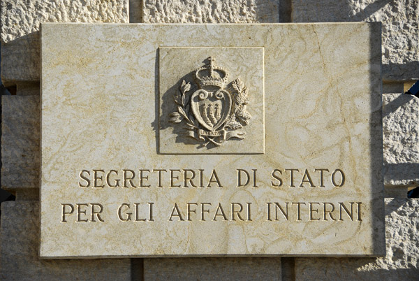 Segreteria di Stato per gli Affari Interni - San Marino