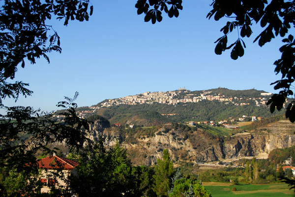 View of Monte Titano from near Chiesanuova, Rep. San Marino