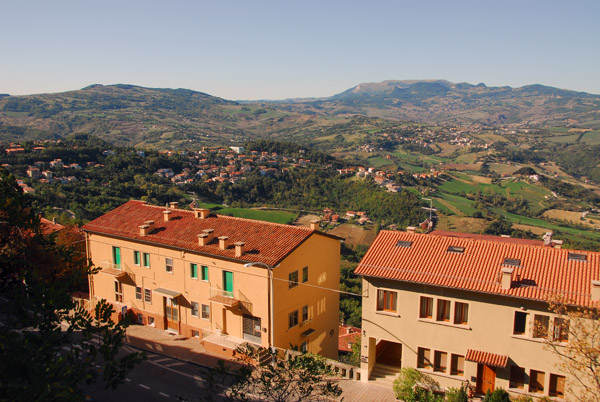 Looking southwest from Monte Titano, San Marino