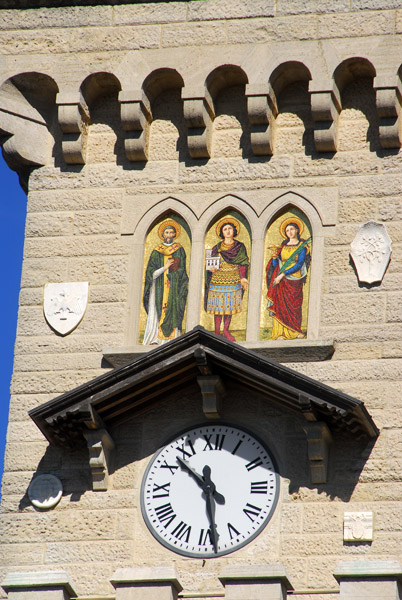 Clock tower of the Palazzo Pubbico, San Marino