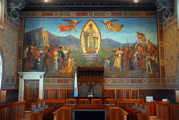 Sala del Consiglio Grande e Generale - Grand and General Council Chamber, Palazzo Pubblico