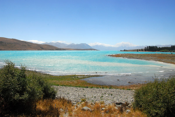 View from the southeast corner of Lake Tekapo