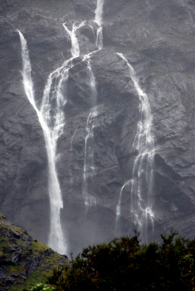 Waterfalls from the Rob Roy Glacier