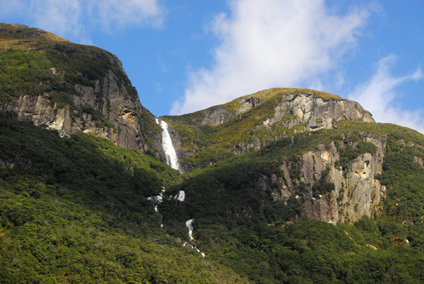 Waterfall on the west side of the Dart River near the end of the trip