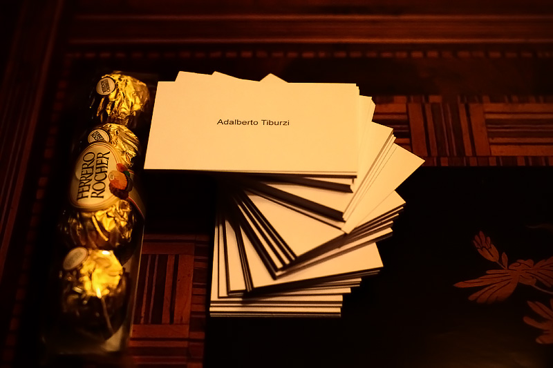 4 Ferrero Rocher and 100 Business cards