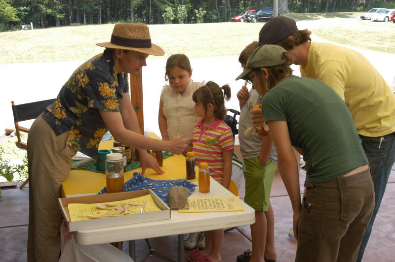 Honey tasting table